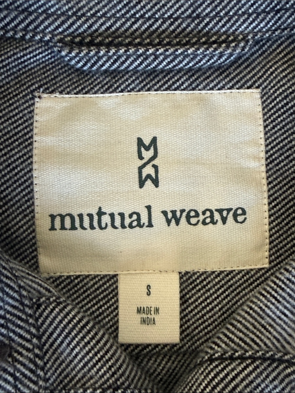Mutual Weave Striped Grey Button-Up Shirt - Picture 2 of 9